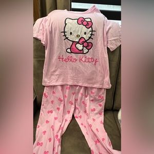 Hello kitty pajamas. Size large